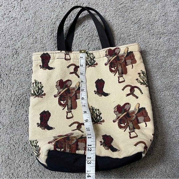 Equestrian Tapestry Tote Handbag‎ - Picture 6 of 8